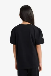 DeFacto Overshirt Fit Crew Neck Embroidery Short Sleeve T-Shirt Girl Child - Image 7