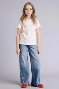 DeFacto Printed T-Shirt Girls' - Image 2