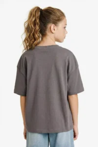 DeFacto Oversize Crew Neck Slogan Printed Short Sleeve T-Shirt Girls - Image 4