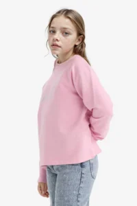 DeFacto Oversize Wide Fit Crew Neck Stoned Sweatshirt Girl Child