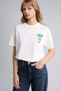 DeFacto Oversize Crew Neck Printed Short Sleeve T-Shirt