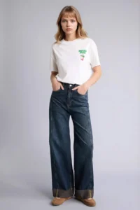 DeFacto Oversize Crew Neck Printed Short Sleeve T-Shirt - Image 2
