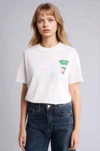 DeFacto Oversize Crew Neck Printed Short Sleeve T-Shirt - Image 3
