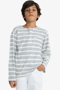 DeFacto Crew Neck Striped Sweatshirt Boy - Image 4