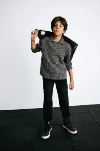 DeFacto Polo Shirt Collar Sweatshirt Boys' - Image 2