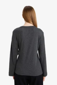 DeFacto Regular Fit tied up T-Shirt - Image 8