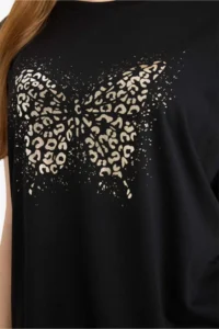 DeFacto Women T-shirt G2882AX/BK81 BLACK - Image 4