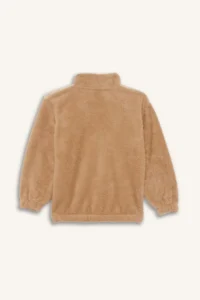 DeFacto Zipper Collar Embroidered Plush Sweatshirt Boy - Image 3
