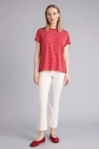 DeFacto Striped Short Sleeve T-Shirt - Image 2