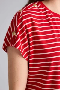 DeFacto Striped Short Sleeve T-Shirt - Image 4