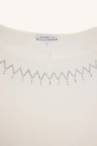 DeFacto Women T-shirt G3285AX/WT32 OFF WHITE - Image 2