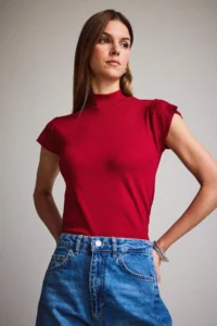 DeFacto Turtleneck Short Sleeve T-Shirt