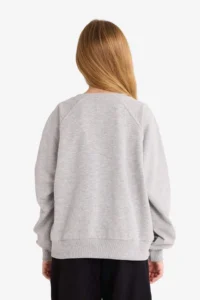 DeFacto Relax Fit Crew Neck Printed Sweatshirt Girl - Image 5