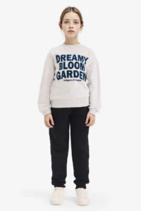 DeFacto Relax Fit Crew Neck Printed Sweatshirt Girl - Image 2