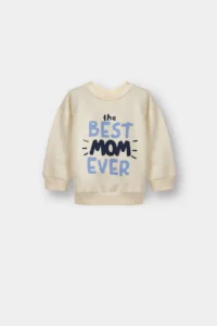 DeFacto Crew Neck Printed Soft Fuzzy Inside 2-Piece Sweatshirts for Baby Boy