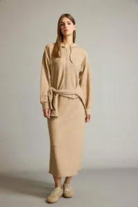 DeFacto Beli Elastic Maxi Skirt - Image 2