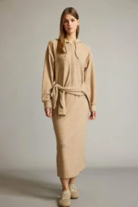 DeFacto Beli Elastic Maxi Skirt - Image 3