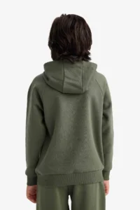 DeFacto Hooded Printed Soft Lined Sweatshirt Boy - Image 5