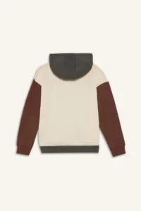 DeFacto Oversize Wide Fit Hooded Printed Soft Lined Sweatshirt Boy - Image 3