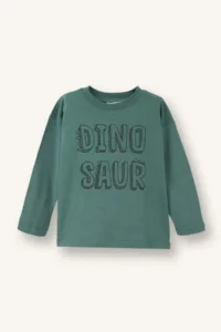 DeFacto Pack of 2 Dinosaur Printed T-Shirts for Baby Boy - Image 5