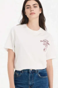 DeFacto Oversize Crew Neck Printed Short Sleeve T-Shirt