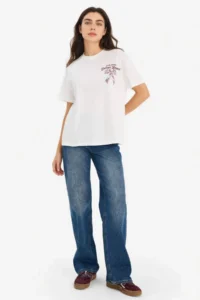 DeFacto Oversize Crew Neck Printed Short Sleeve T-Shirt - Image 2
