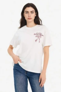 DeFacto Oversize Crew Neck Printed Short Sleeve T-Shirt - Image 3