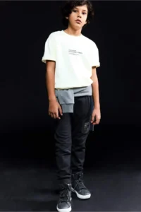 DeFacto Oversize Wide Fit Crew Neck Printed Short Sleeve T-Shirt Boy - Image 2