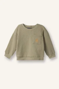 DeFacto Printed Waffle Sweatshirt Baby Size - Image 3