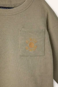 DeFacto Printed Waffle Sweatshirt Baby Size - Image 4