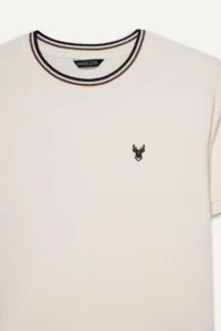DeFacto Embroidered Ecru Boys' T-Shirt G6730A8/ER105 - Image 2