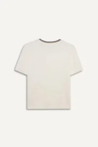 DeFacto Embroidered Ecru Boys' T-Shirt G6730A8/ER105 - Image 3