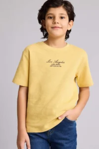 DeFacto New Regular Fit Crew Neck Printed Short Sleeve T-Shirt Boy