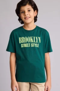 DeFacto New Regular Fit Crew Neck Printed Short Sleeve T-Shirt Boy