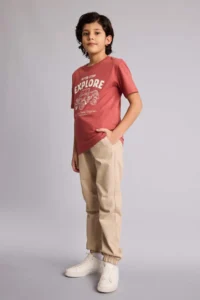 DeFacto New Regular Fit Crew Neck Printed Short Sleeve T-Shirt Boy - Image 2