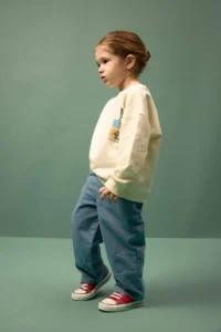 DeFacto Oversize Back Printed Sweatshirt Baby Boy - Image 3