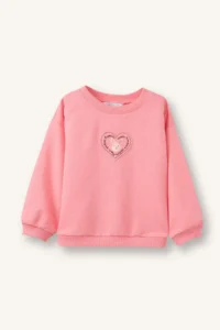 DeFacto Oversized Printed Sweatshirt Baby Girl