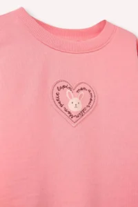 DeFacto Oversized Printed Sweatshirt Baby Girl - Image 2