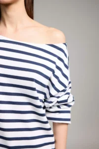 DeFacto 100% Cotton Relax Fit Boat Neck Premium T-Shirt - Image 4