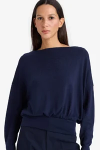 DeFacto Loose Fit Boat Neck T-Shirt