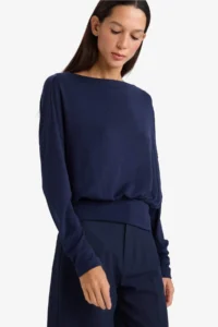 DeFacto Loose Fit Boat Neck T-Shirt - Image 3