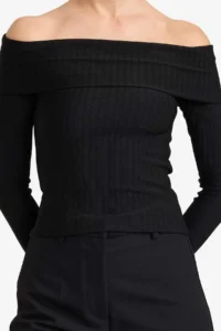 DeFacto slim Fit Open Shoulder T-Shirt - Image 3