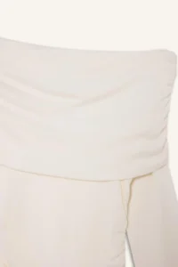 DeFacto slim Fit off shoulder Rib T-Shirt - Image 2