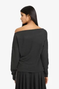 DeFacto Loose Fit Boat Neck T-Shirt - Image 5