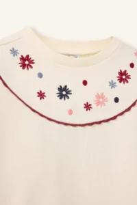 DeFacto Oversized Embroidered Sweatshirt Baby Girl - Image 2