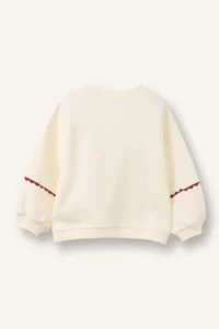 DeFacto Oversized Embroidered Sweatshirt Baby Girl - Image 3