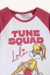 DeFacto Looney Tunes Cropped Fit Ribbed T-Shirt Girls - Image 2