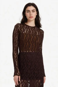 DeFacto Fitted Lace T-Shirt - Image 3