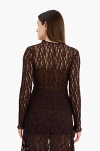 DeFacto Fitted Lace T-Shirt - Image 5
