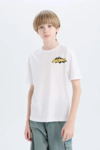 DeFacto Dragon Ball Crew Neck Back Printed Short Sleeve T-Shirt Boy - Image 4